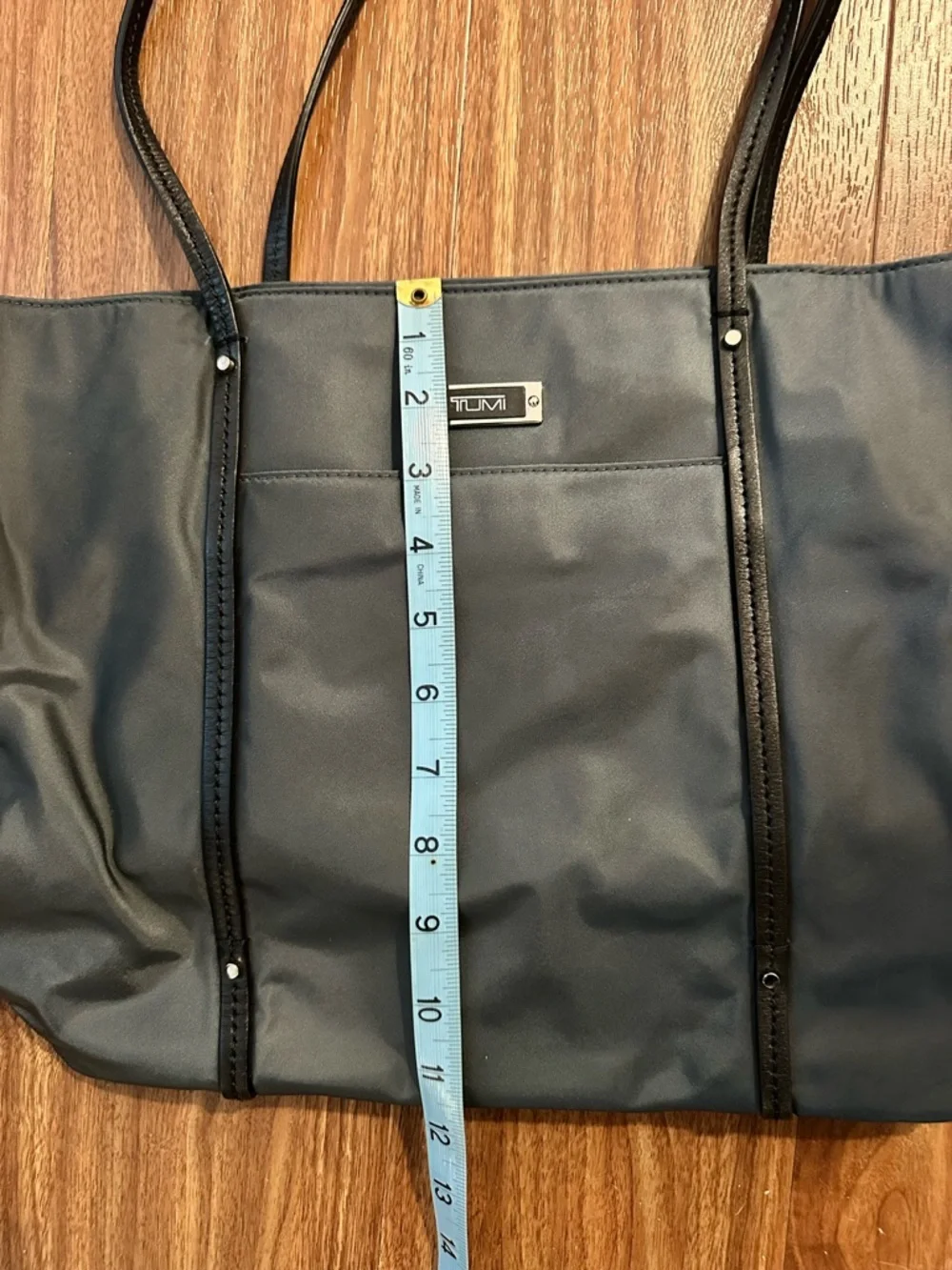 Tumi Voyager Zip Tope Gray and Black Nylon Tote - Picture 8 of 8